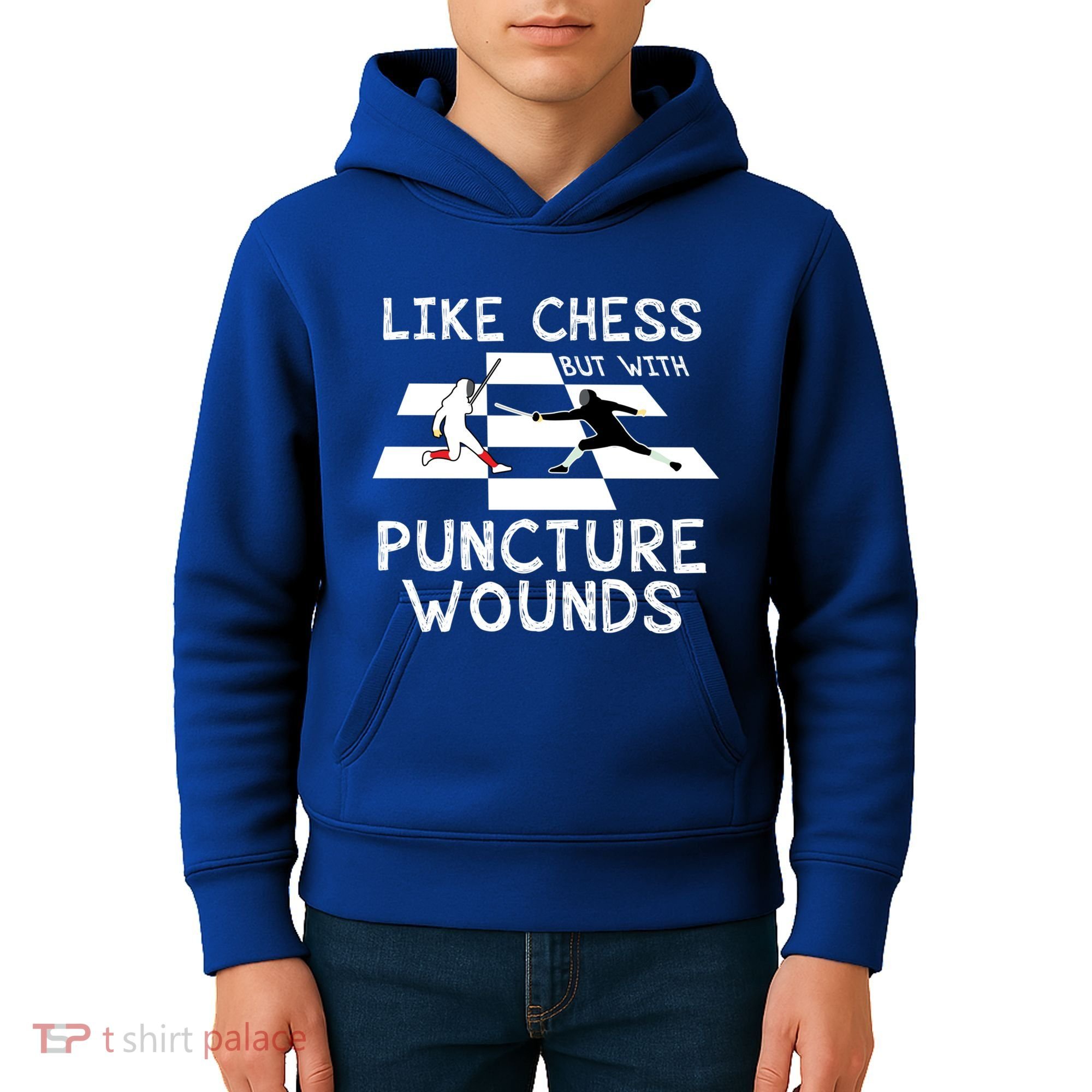 Funny Like Chess Fencing Epee Sword Gift Great Gift Kids Hoodie