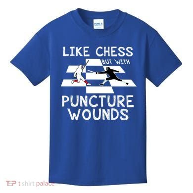 Funny Like Chess Fencing Epee Sword Gift Great Gift Kids T-Shirt