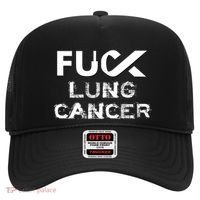 Fuck Lung Cancer Awareness Cool Gift Hat thumb 0