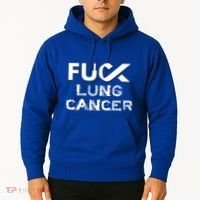 Fuck Lung Cancer Awareness Cool Gift Hoodie thumb 2