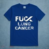 Fuck Lung Cancer Awareness Cool Gift T-Shirt thumb 5
