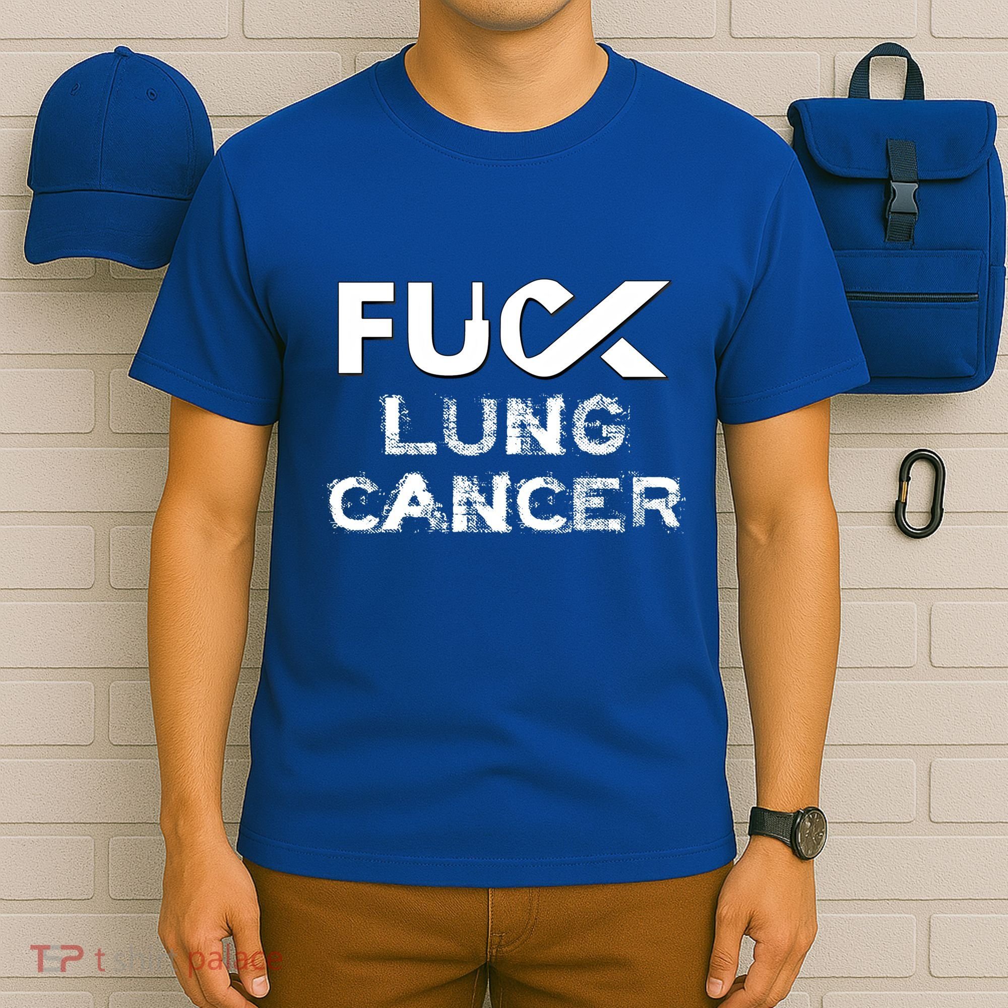Fuck Lung Cancer Awareness Cool Gift T-Shirt