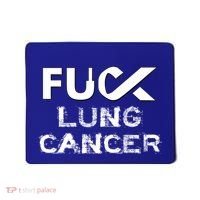 Fuck Lung Cancer Awareness Cool Gift Mousepad thumb 0