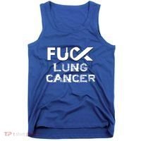 Fuck Lung Cancer Awareness Cool Gift Tank Top thumb 0