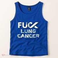 Fuck Lung Cancer Awareness Cool Gift Tank Top thumb 2