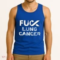 Fuck Lung Cancer Awareness Cool Gift Tank Top thumb 3