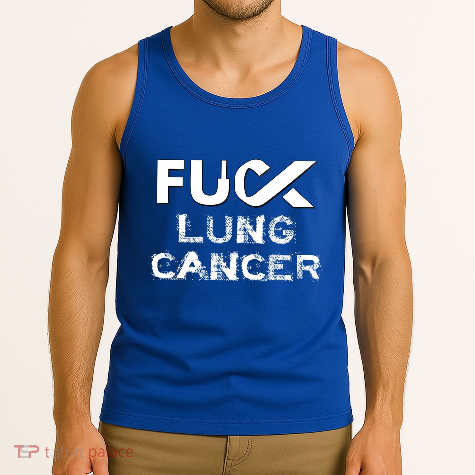 Fuck Lung Cancer Awareness Cool Gift Tank Top