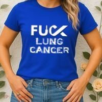 Fuck Lung Cancer Awareness Cool Gift Women's T-Shirt thumb 2