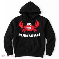 Funny Lobster Clawsome Sea Crab Cartoon Lobster Hoodie thumb 0