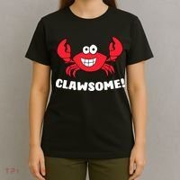 Funny Lobster Clawsome Sea Crab Cartoon Lobster T-Shirt thumb 4