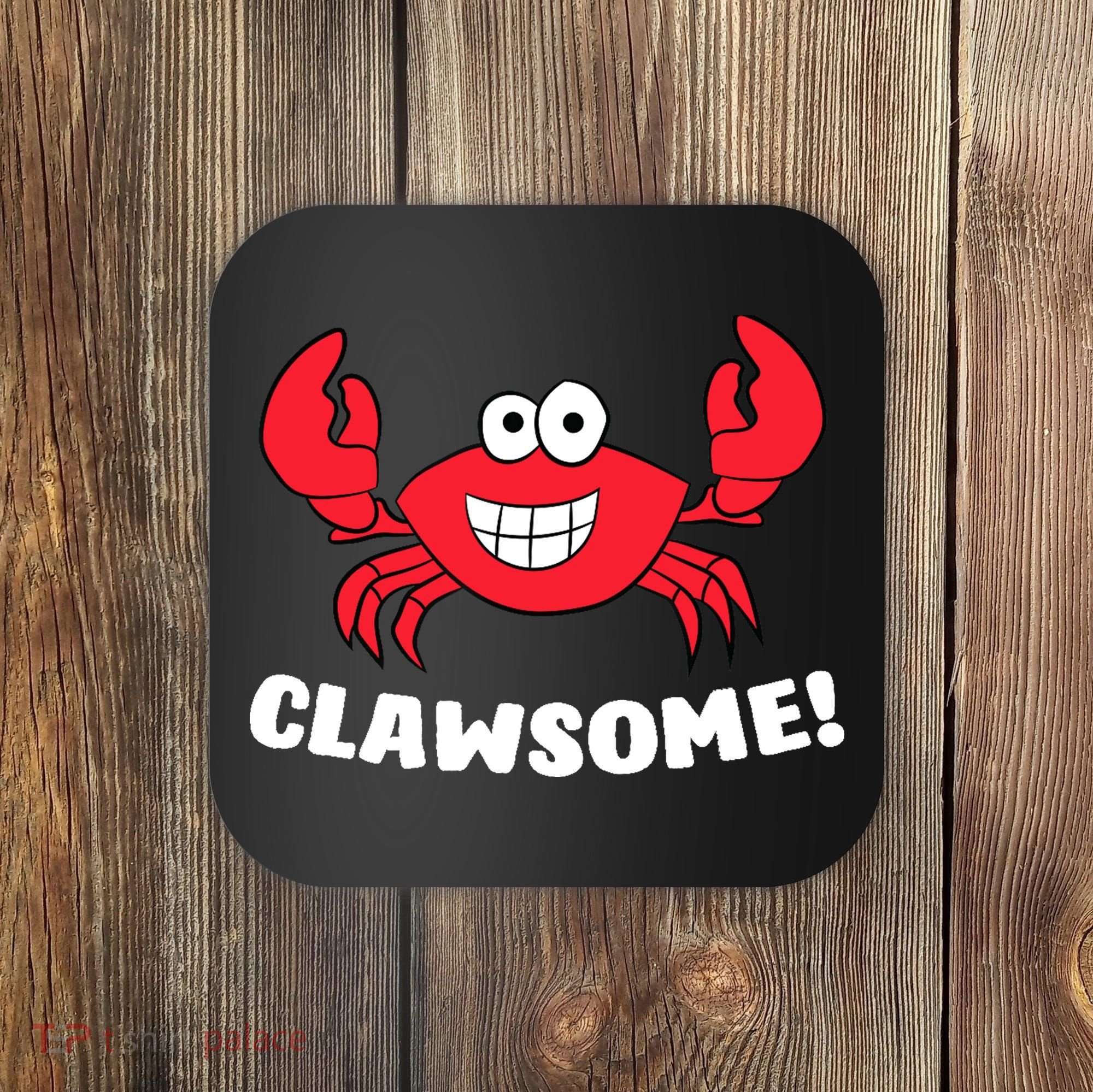 Funny Lobster Clawsome Sea Crab Cartoon Lobster Coaster