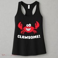 Funny Lobster Clawsome Sea Crab Cartoon Lobster Women's Tank Top thumb 3