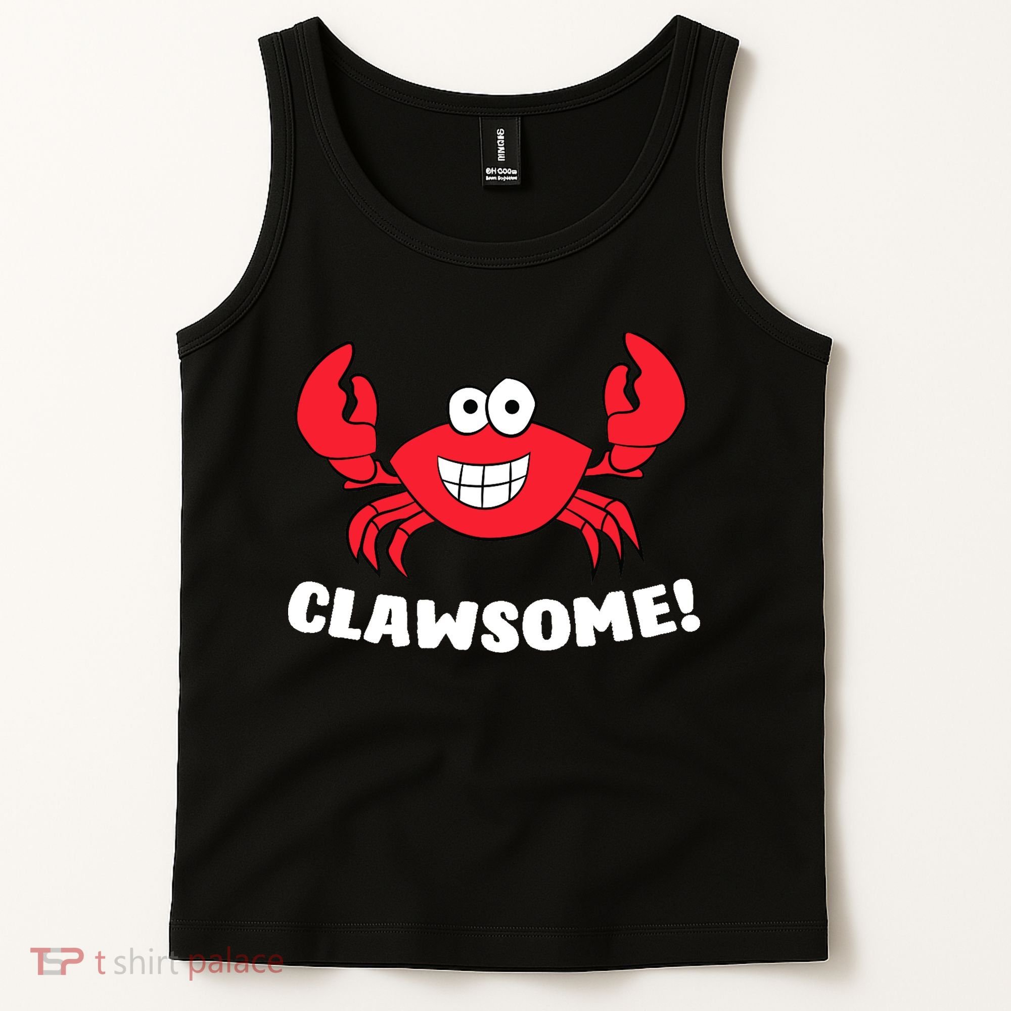 Funny Lobster Clawsome Sea Crab Cartoon Lobster Tank Top