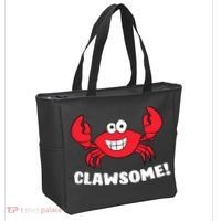 Funny Lobster Clawsome Sea Crab Cartoon Lobster Tote Bag thumb 2