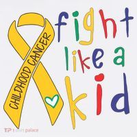 Fight Like Childhood Cancer Awareness Month Gold Ribbon T-Shirt thumb 7