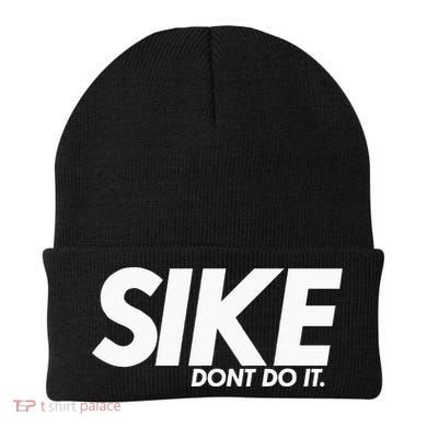 Funny Lets Cuddle Naked Afraid Design Saying Tv Show Gift Beanie