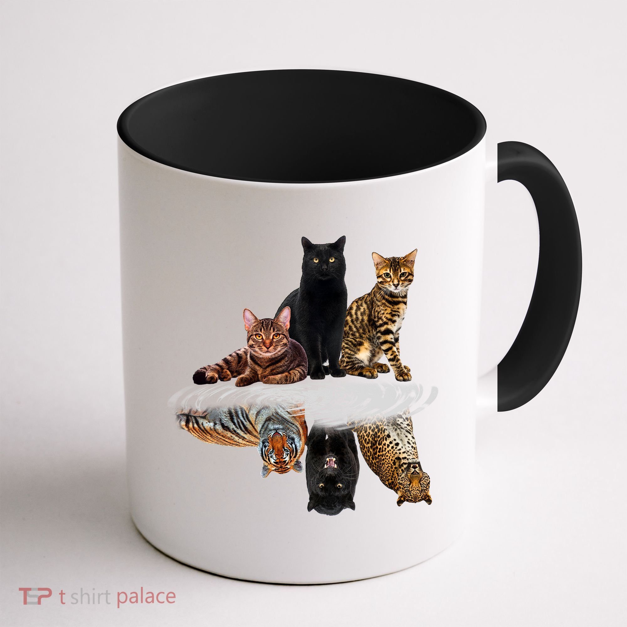 Funny Little Cats Big Cats Coffee Mug