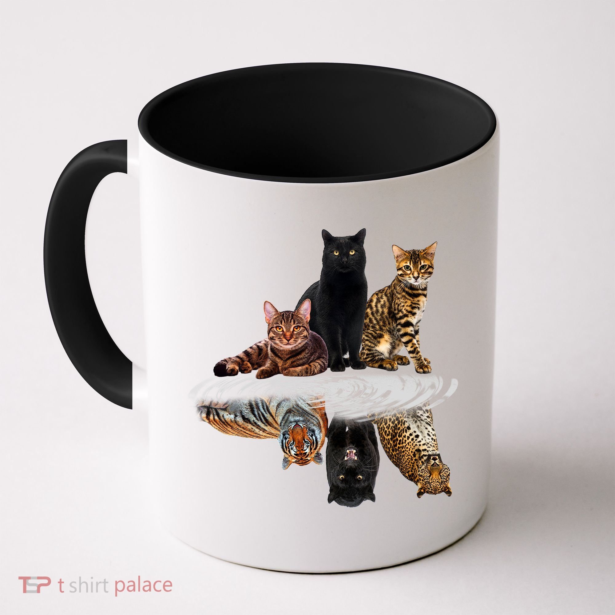 Funny Little Cats Big Cats Coffee Mug