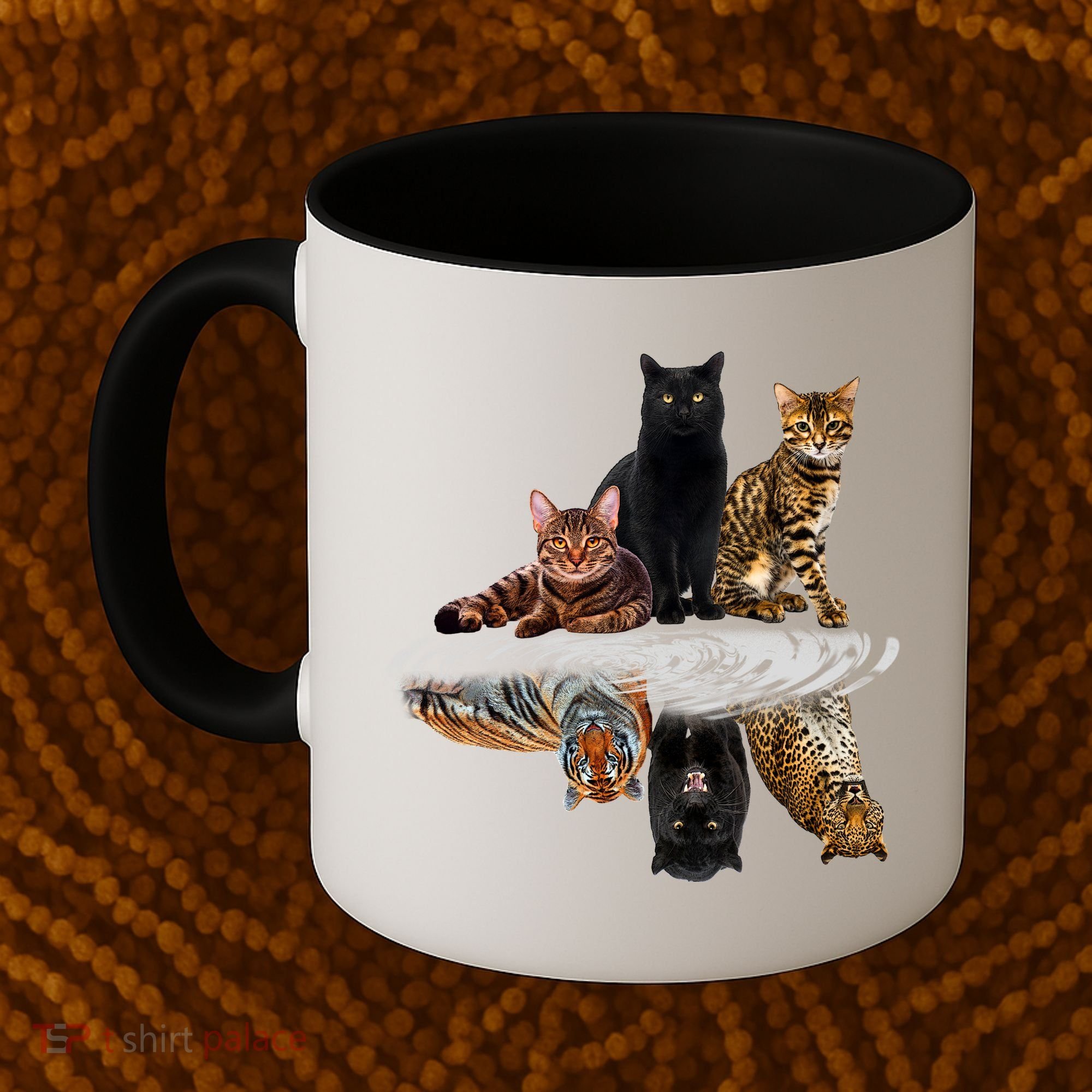 Funny Little Cats Big Cats Coffee Mug