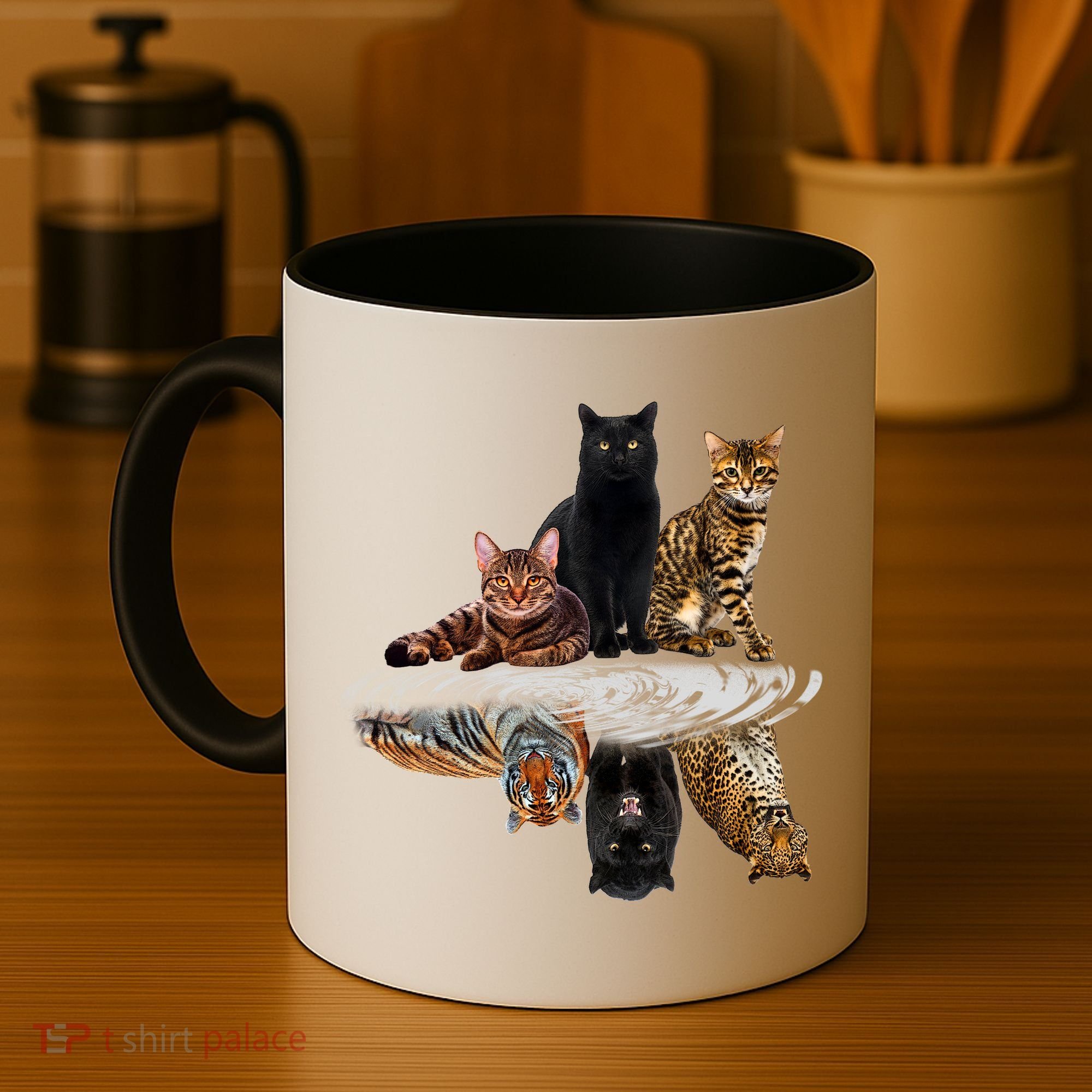 Funny Little Cats Big Cats Coffee Mug