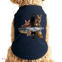 Funny Little Cats Big Cats Doggie Tank thumb 0