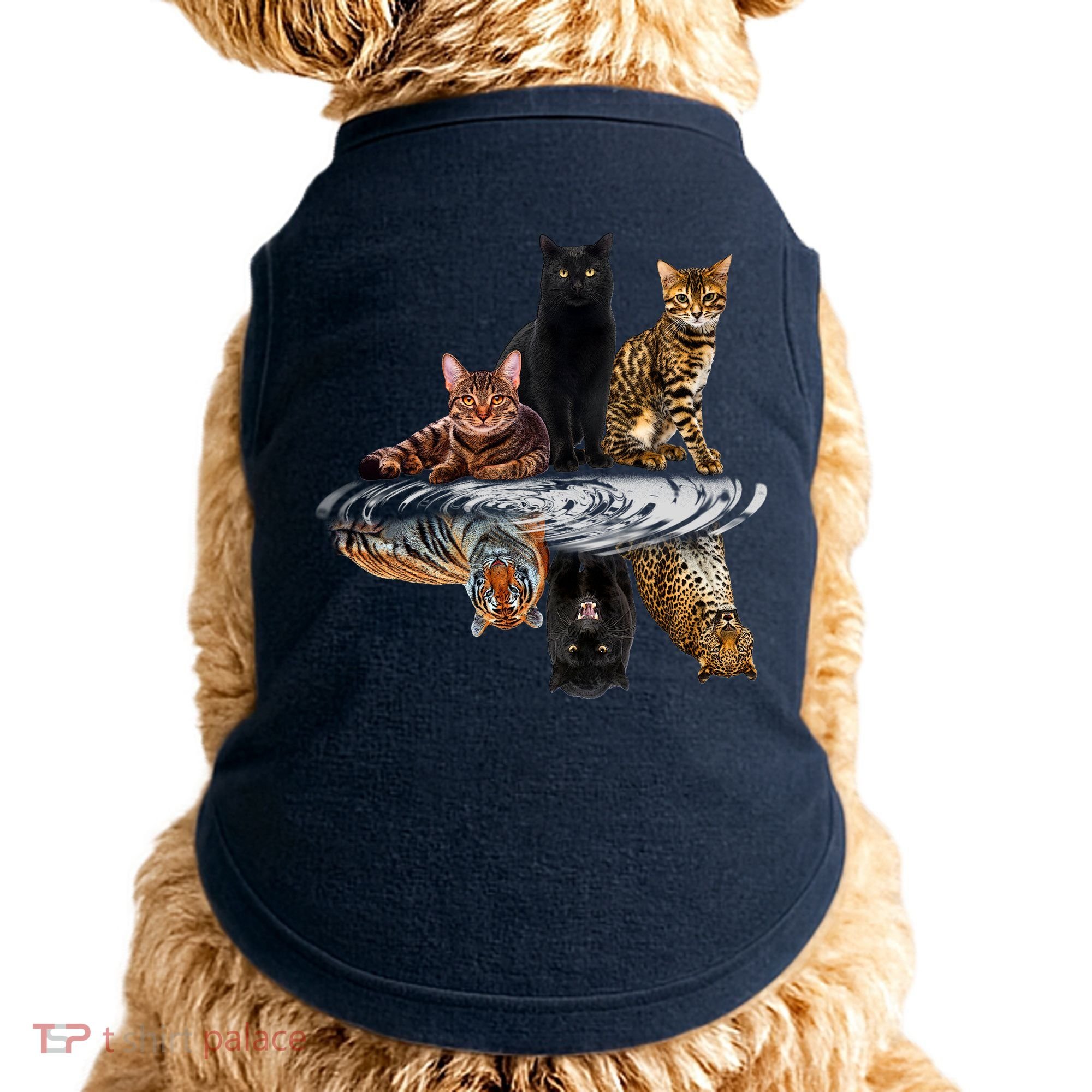 Funny Little Cats Big Cats Doggie Tank