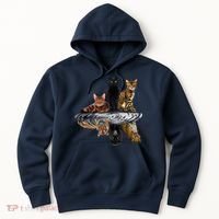 Funny Little Cats Big Cats Hoodie thumb 0