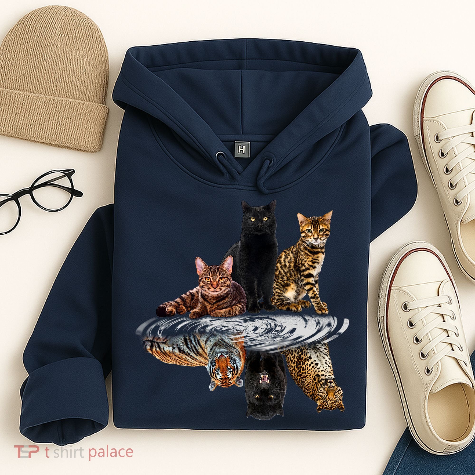 Funny Little Cats Big Cats Hoodie