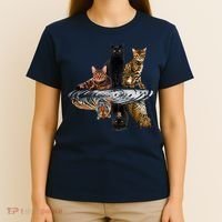 Funny Little Cats Big Cats T-Shirt thumb 4