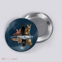 Funny Little Cats Big Cats Button thumb 0