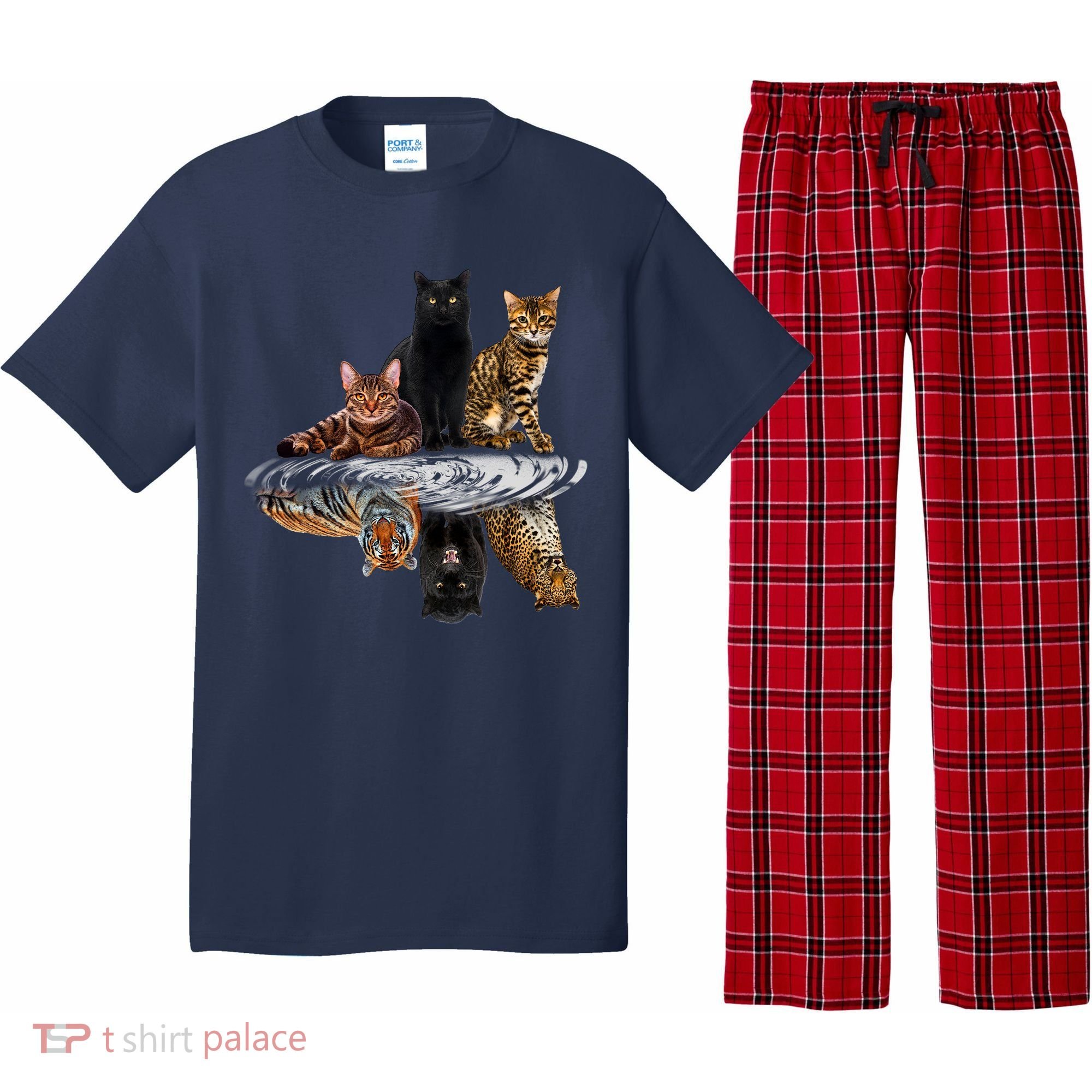 Funny Little Cats Big Cats Pajama Set