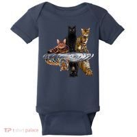 Funny Little Cats Big Cats Baby Bodysuit thumb 0