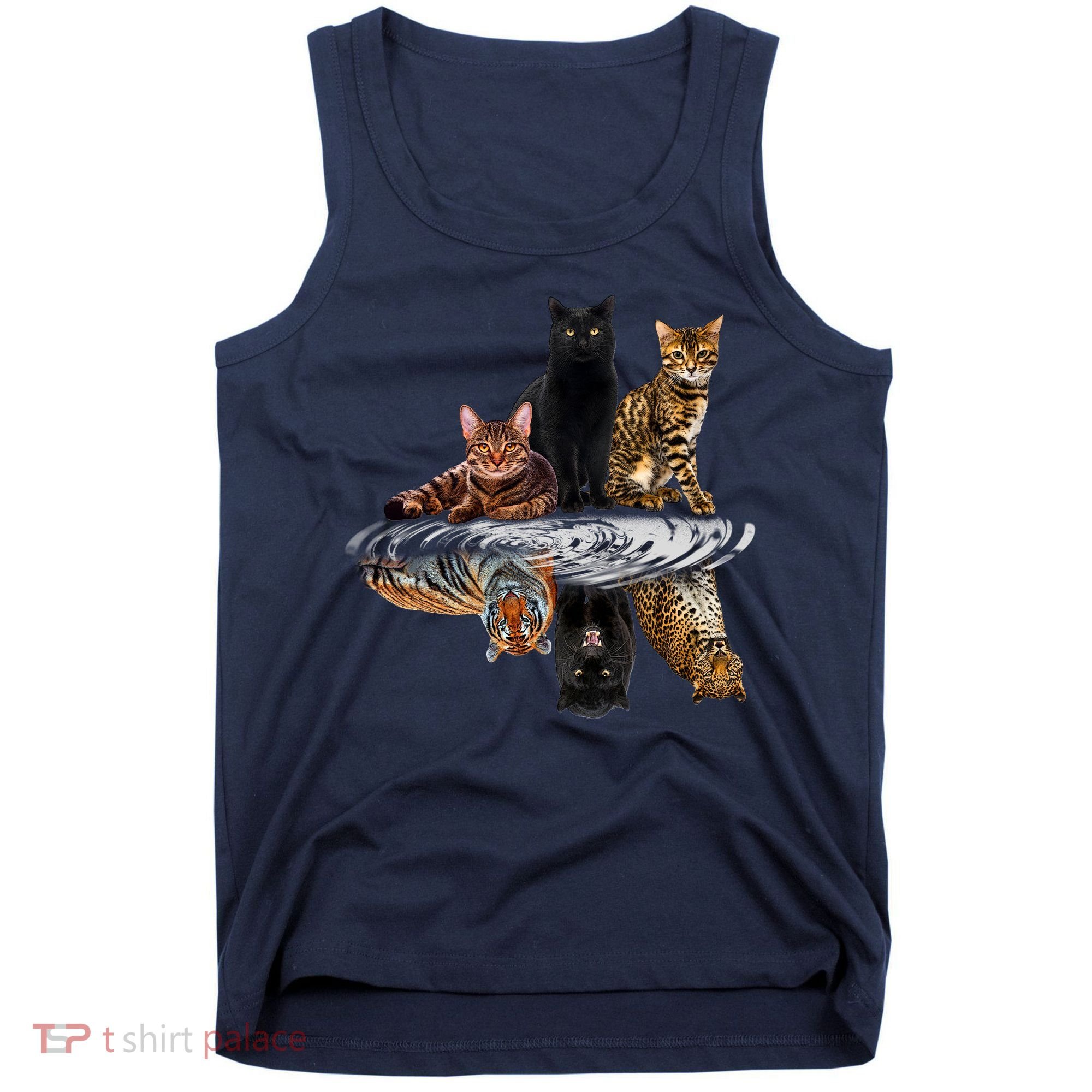 Funny Little Cats Big Cats Tank Top