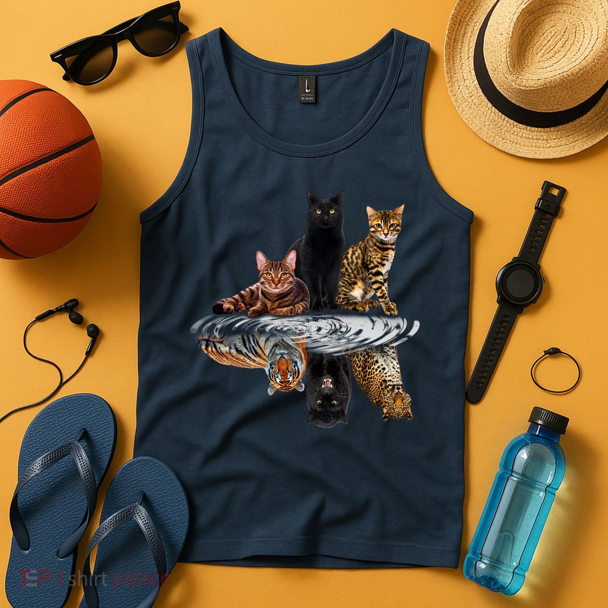 Funny Little Cats Big Cats Tank Top