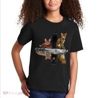 Funny Little Cats Big Cats Kids T-Shirt thumb 2