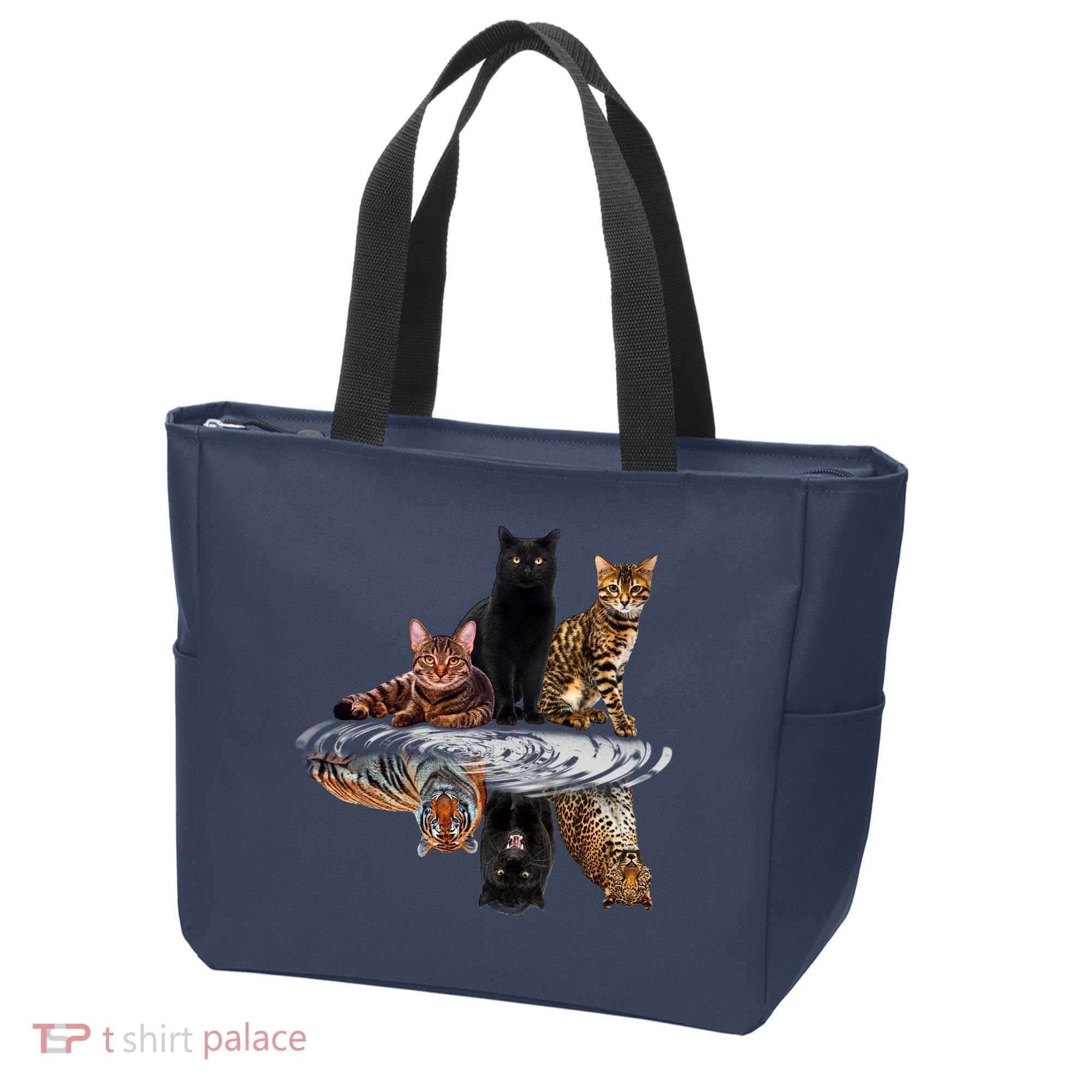 Funny Little Cats Big Cats Tote Bag
