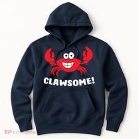 Funny Lobster Clawsome Sea Crab Cartoon Lobster Hoodie thumb 0