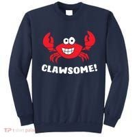 Funny Lobster Clawsome Sea Crab Cartoon Lobster Sweatshirt thumb 0