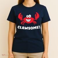 Funny Lobster Clawsome Sea Crab Cartoon Lobster T-Shirt thumb 4