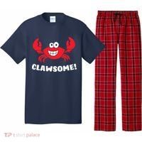 Funny Lobster Clawsome Sea Crab Cartoon Lobster Pajama Set thumb 0