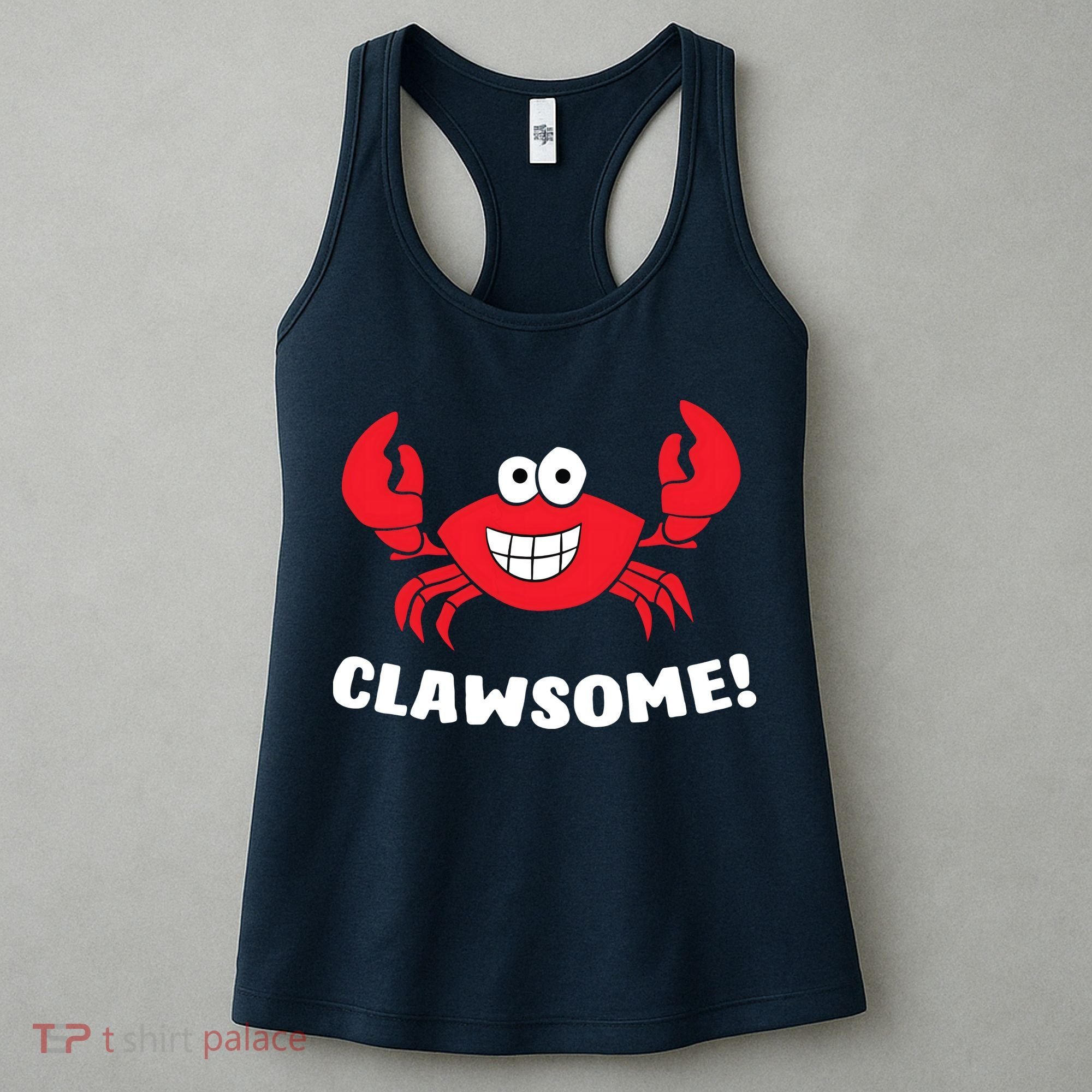 Funny Lobster Clawsome Sea Crab Cartoon Lobster Women's Tank Top