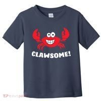 Funny Lobster Clawsome Sea Crab Cartoon Lobster Toddler T-Shirt thumb 0