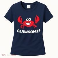 Funny Lobster Clawsome Sea Crab Cartoon Lobster Women's T-Shirt thumb 0