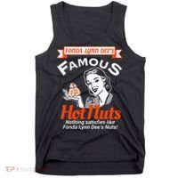 Fonda Lynn Dees Nuts Satisfies Funny Adult Humor Short Sleeve Tank Top thumb 0