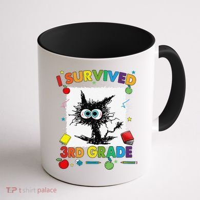 Funny Last Day Of Third 3rd Grade I Survived Third 3rd Grade Coffee Mug back