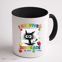 Funny Last Day Of Third 3rd Grade I Survived Third 3rd Grade Coffee Mug thumb 1