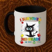 Funny Last Day Of Third 3rd Grade I Survived Third 3rd Grade Coffee Mug thumb 2