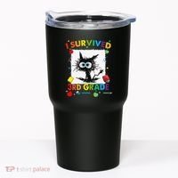 Funny Last Day Of Third 3rd Grade I Survived Third 3rd Grade Tumbler thumb 0