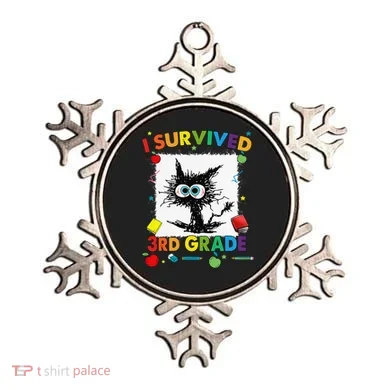 Funny Last Day Of Third 3rd Grade I Survived Third 3rd Grade Ornament