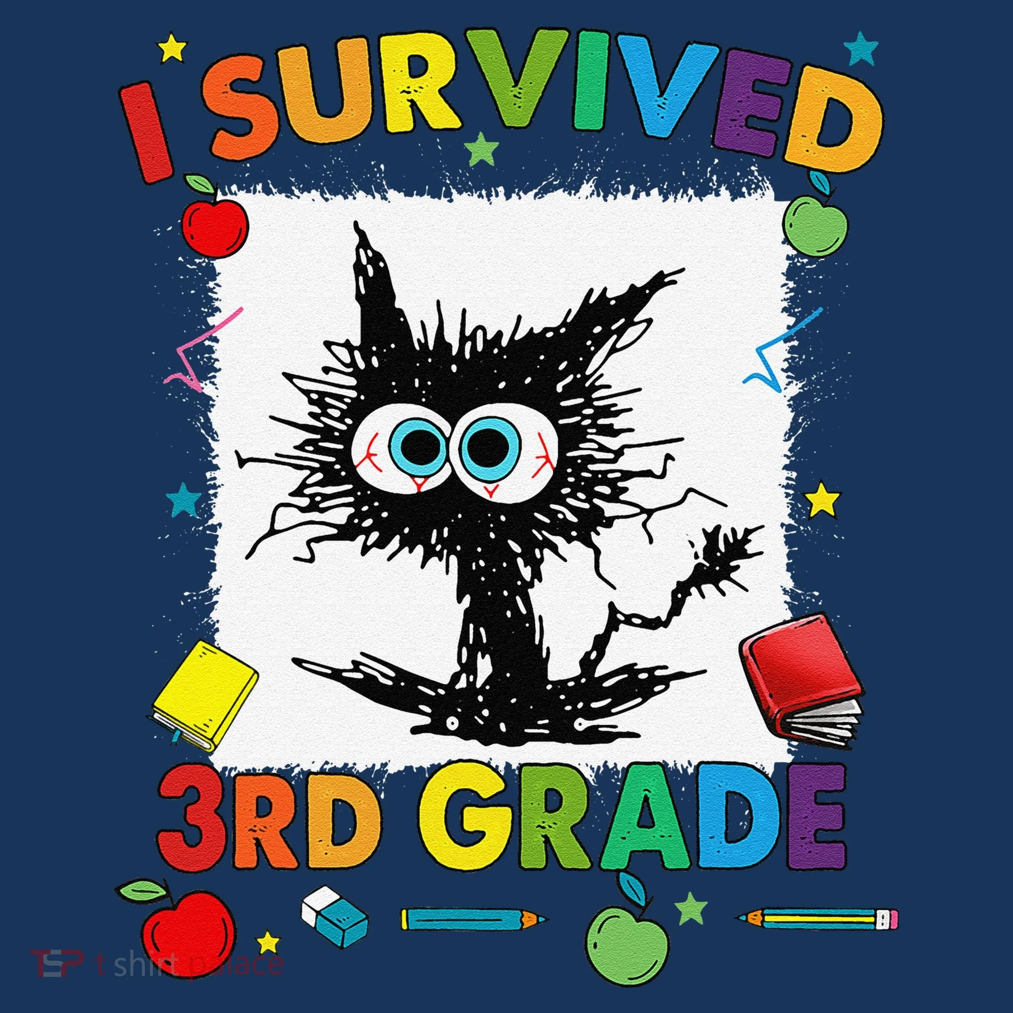 Funny Last Day Of Third 3rd Grade I Survived Third 3rd Grade Doggie Tank